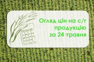 Огляд цін на с/г продукцію станом на 24 травня