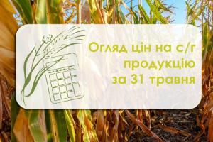 Огляд цін на с/г продукцію станом на 31 травня