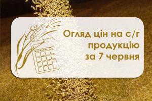 Огляд цін на с/г продукцію станом на 7 червня