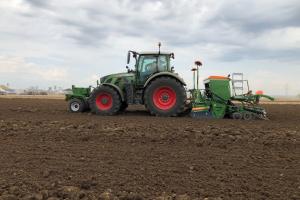 Трактор Fendt 722 Vario та сівалка Amazone Cataya 3000 Super