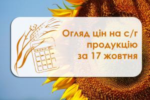Зернові та олійні додали у ціні — огляд за 17 жовтня