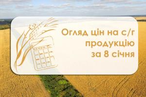 Огляд цін на с/г продукцію за 8 січня