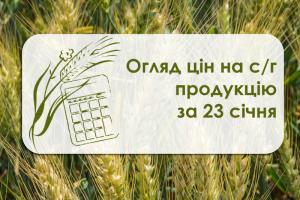 Огляд цін на с/г продукцію за 23 січня