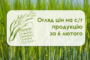 Огляд цін на с/г продукцію за 6 лютого