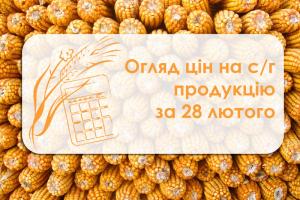 Огляд цін на с/г продукцію за 28 лютого