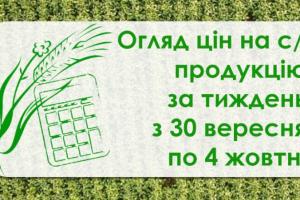 Ріпак, соя, соняшник — як змінилися ціни на с/г продукцію за тиждень з 30 вересня по 4 жовтня