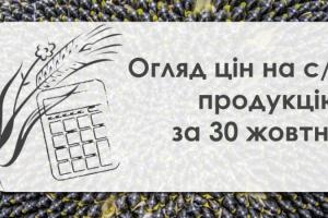 Ячмінь та кукурудза подорожчали — огляд цін на с/г продукцію за 30 жовтня