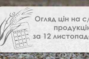 Ціна пшениці продовжує знижуватись — огляд цін на с/г продукцію за 12 листопада