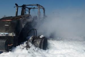 Під час польових робіт на Миколаївщині згорів трактор