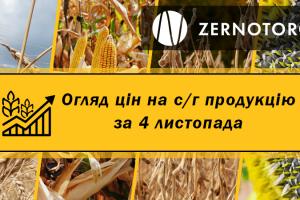 В Україні дешевшає пшениця — огляд цін за 4 листопада від Zernotorg.ua