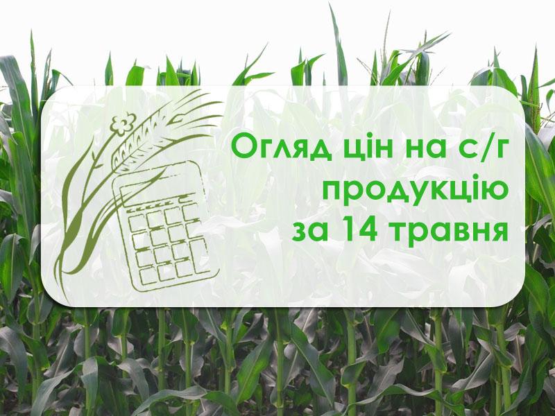 Огляд цін на с/г продукцію станом на 14 травня 