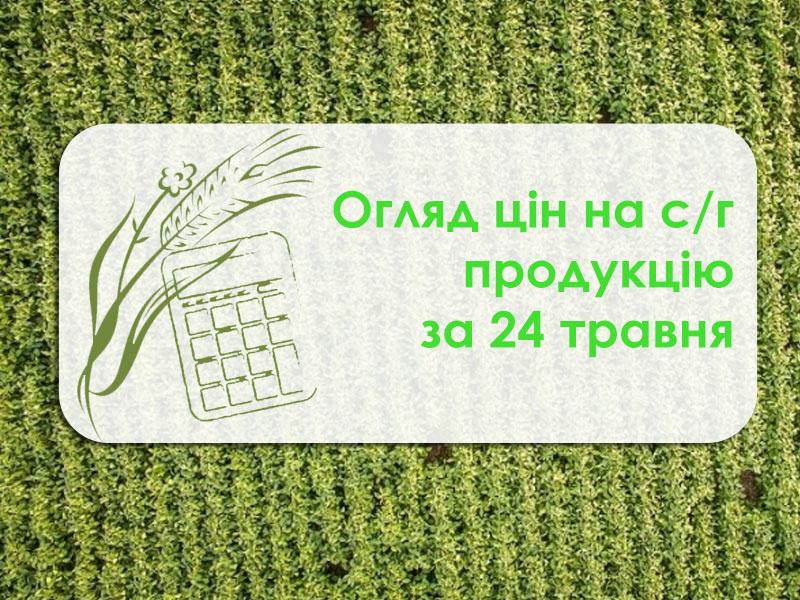 Огляд цін на с/г продукцію станом на 24 травня