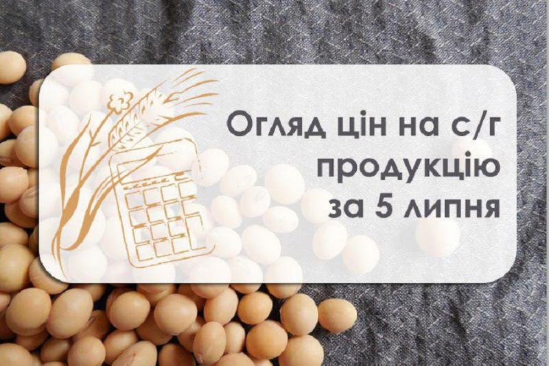 Огляд цін на с/г продукцію за 5 липня