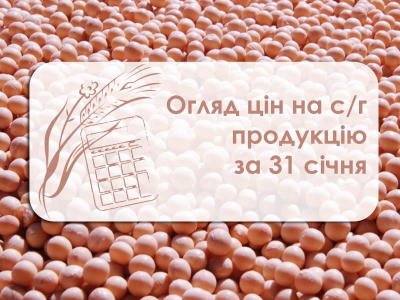 Огляд цін на с/г продукцію за 31 січня