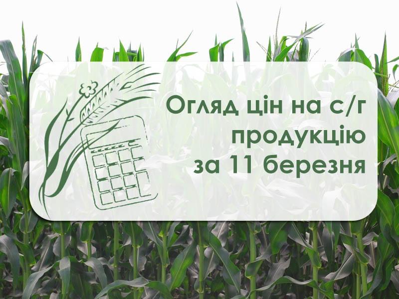 Огляд цін на с/г продукцію за 11 березня