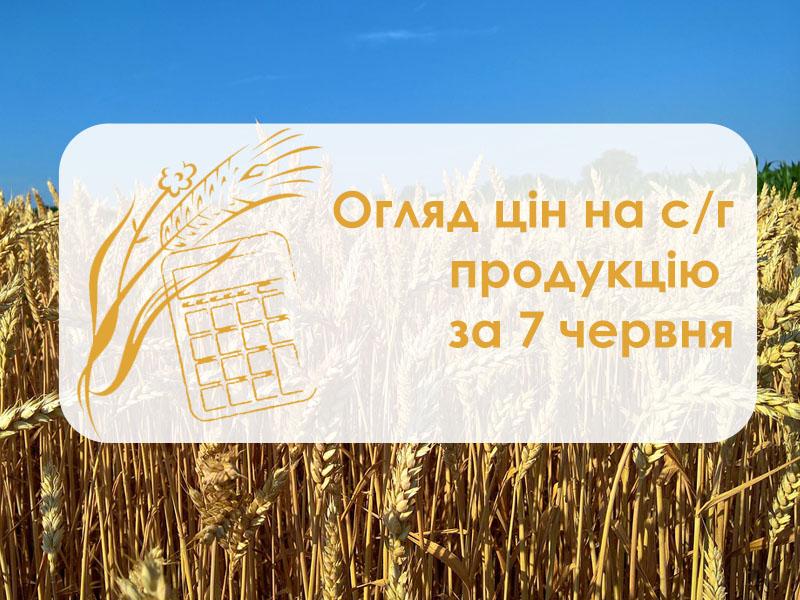 Огляд цін на с/г продукцію за 7 червня