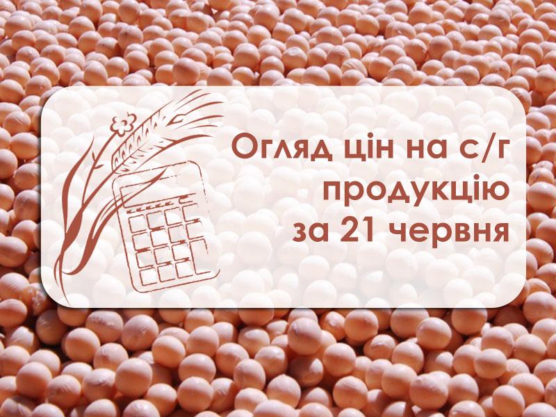 Огляд цін на с/г продукцію за 21 червня 