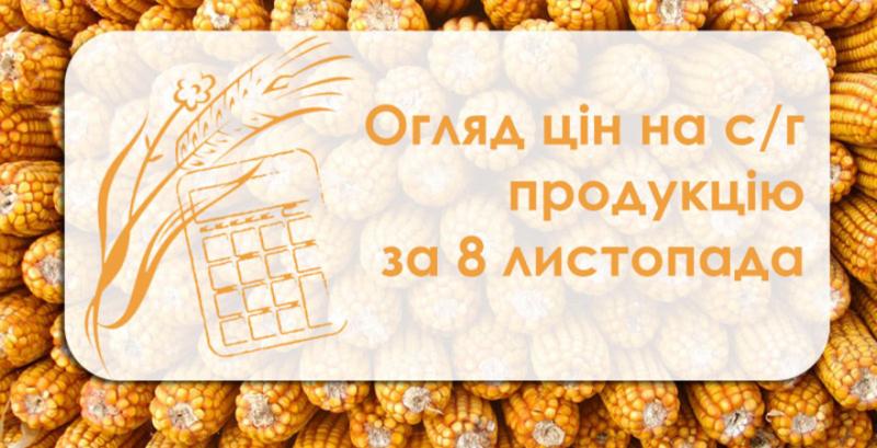 Огляд цін на с/г продукцію за 8 листопада