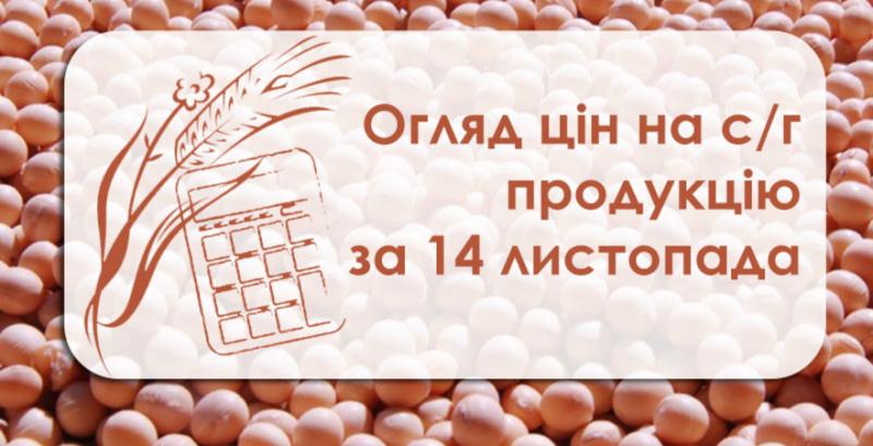 Огляд цін на с/г продукцію за 14 листопада