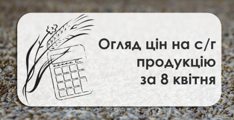 Як змінились ціни на зернові та олійні  — огляд за 8 квітня