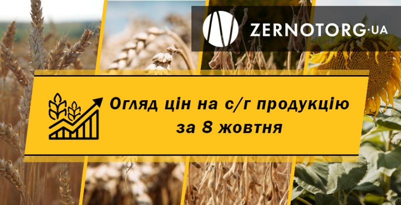 Ціна пшениці, кукурудзи та ячменю зросла — огляд за 8 жовтня від Zernotorg.ua