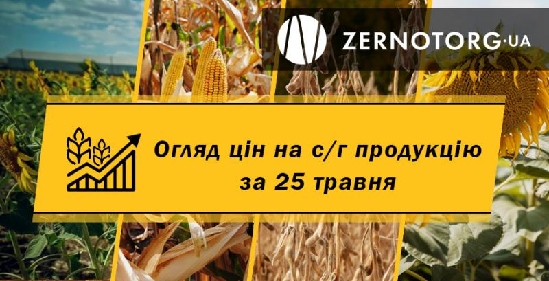 Ціни на с/г продукцію — огляд за 25 травня від Zernotorg.ua